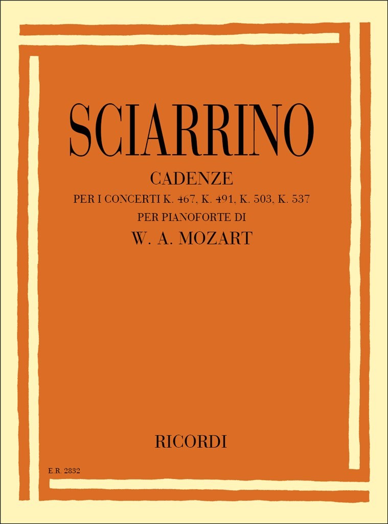 Cadenze Per I Concerti Per Pianoforte Kv 467,